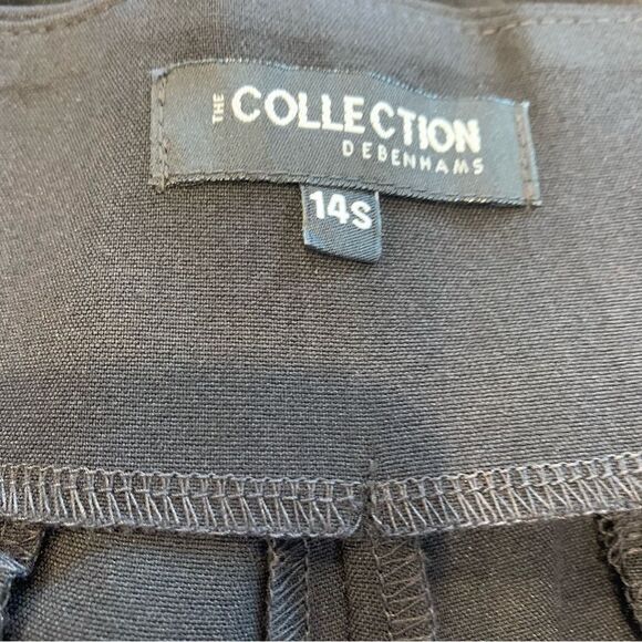 The Collection by Debenhams Black Pants Size 14S Flat Front Straight Leg - Picture 8 of 10